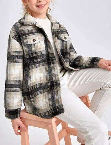 Jacheta Shein Kids, bej, 10 ANI Crem