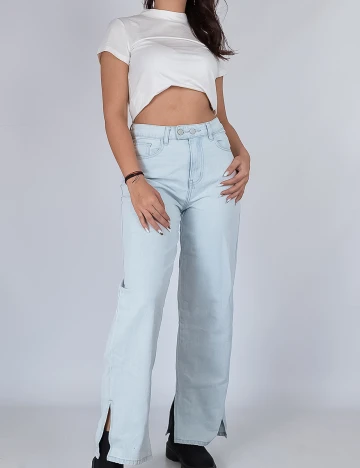 Blugi SHEIN, albastru deschis, M