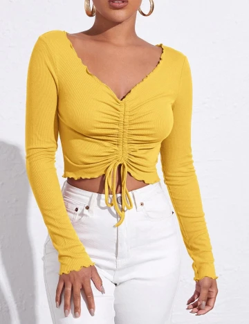 Top SHEIN, galben, L