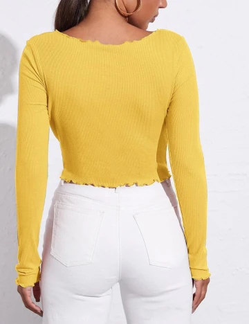 Top SHEIN, galben, L