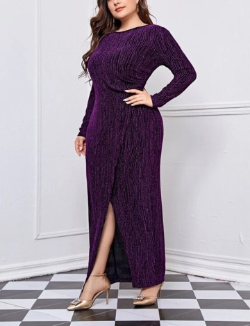 Rochie lunga SHEIN CURVE, mov, XL