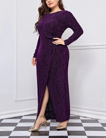 Rochie lunga SHEIN CURVE, mov, XL