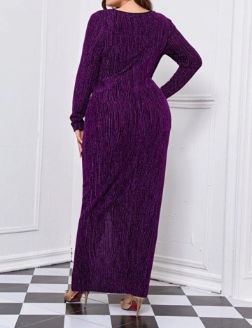Rochie lunga SHEIN CURVE, mov, XL