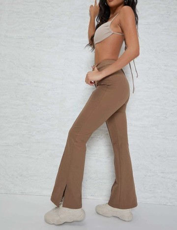 Pantaloni SHEIN, maro, XS