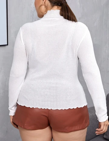Bluza SHEIN CURVE, alb, 2XL