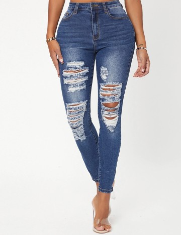 Blugi SHEIN, albastru, L