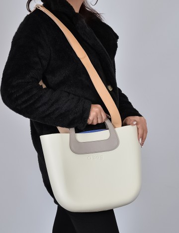 Geanta O Bag, ecru