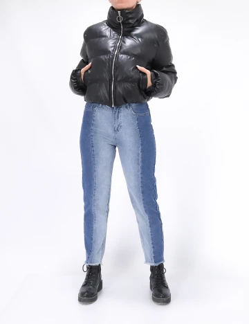 Geaca SHEIN, negru, M Negru