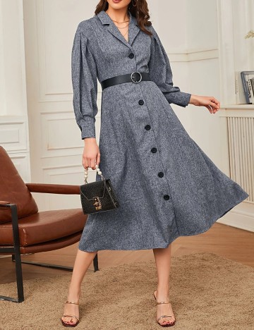 Rochie medie SHEIN, bleumarin, S