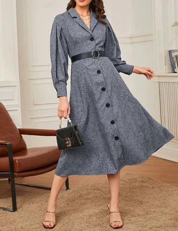 Rochie medie SHEIN, bleumarin, S