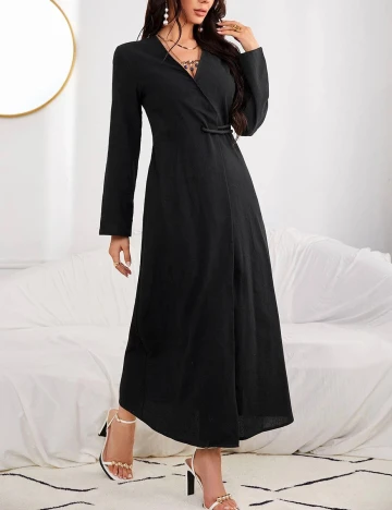 Rochie Lunga SHEIN, negru, S Negru