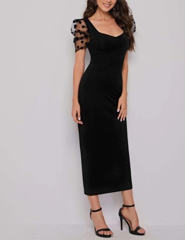 Rochie lunga SHEIN, negru, XL