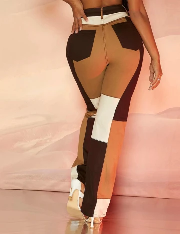 Pantaloni SHEIN, maro, L