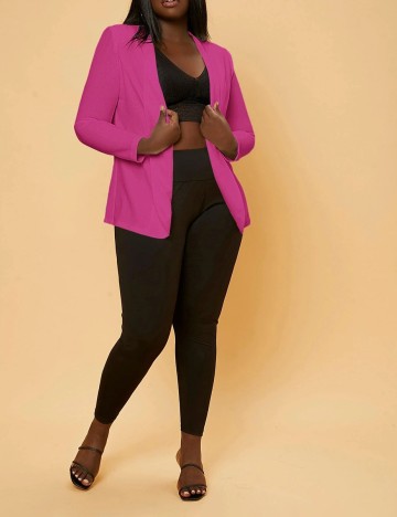 Blazer SHEIN CURVE, roz, 0 XL