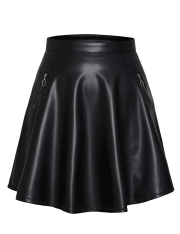 Fusta SHEIN CURVE, negru, 1 XL