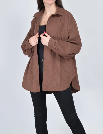 Camasa Dazy, maro, M Maro