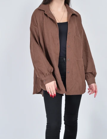 Camasa Dazy, maro, M Maro