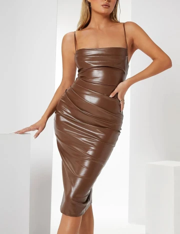 Rochie Medie SHEIN, maro, L Maro