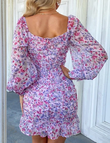 Rochie scurta Eilly Bazar, floral, XS