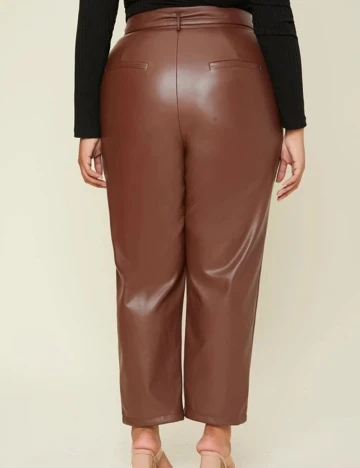 Pantaloni SHEIN CURVE, maro, 3XL Maro
