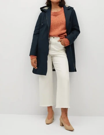 Geaca Mango, bleumarin, M