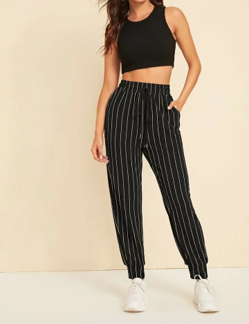 Pantaloni SHEIN, negru, XS