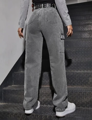 Blugi SHEIN, gri, S Gri