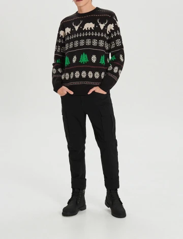 Pulover CROPP, negru, M