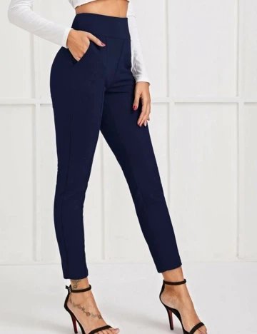 Pantaloni SHEIN, bleumarin, XL Albastru