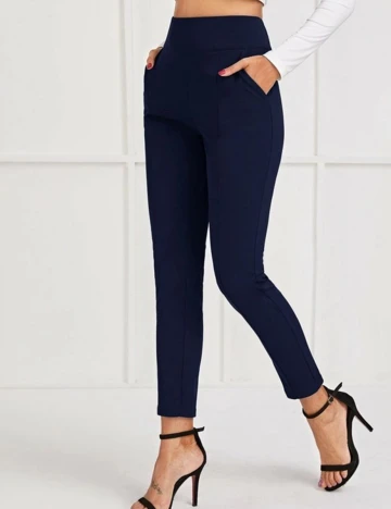 Pantaloni SHEIN, bleumarin, XL Albastru