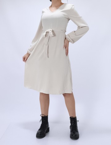 Rochie scurta SHEIN, ecru, S