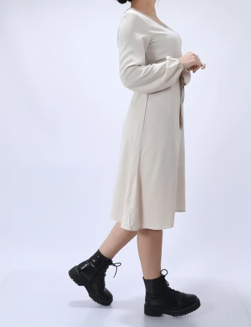 Rochie scurta SHEIN, ecru, S