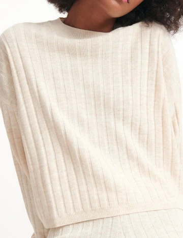 Bluza Reserved, crem, L
