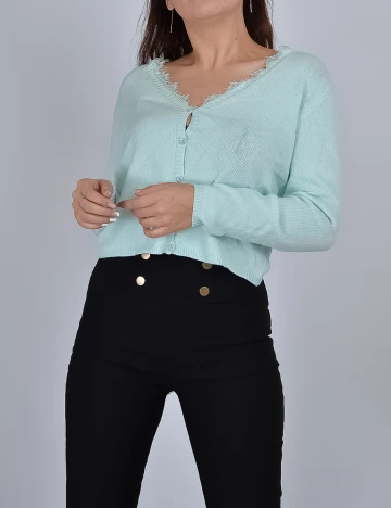 Cardigan SHEIN, turcoaz, S