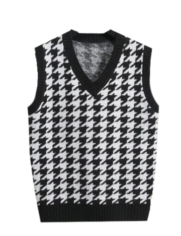 Vesta SHEIN, negru/alb, L