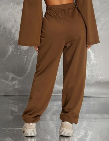 Pantaloni SHEIN, maro, S