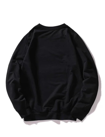 Bluza Romwe, negru, XL Negru