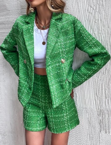 Sacou SHEIN, verde, S