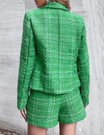 Sacou SHEIN, verde, S
