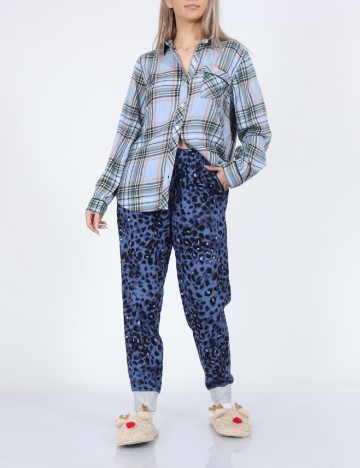 
						Pantaloni de pijama Aerie, albastru