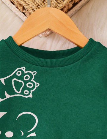 Bluza Shein Kids, verde