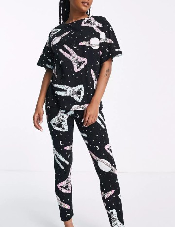 Pijama ASOS, negru