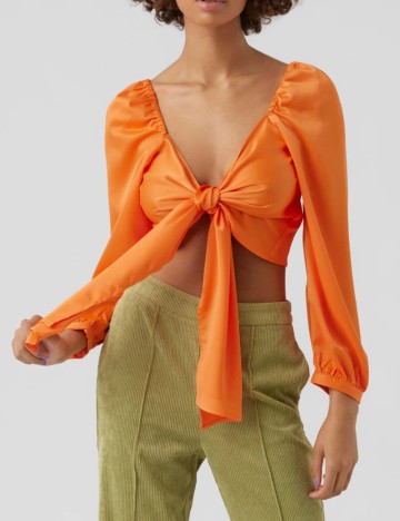 Top Vero Moda, portocaliu
