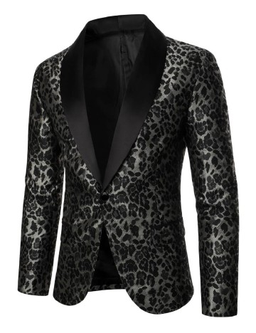 
						Sacou SHEIN, animal print