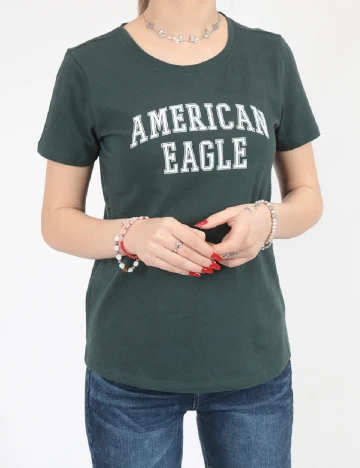 Tricou American Eagle, verde Verde