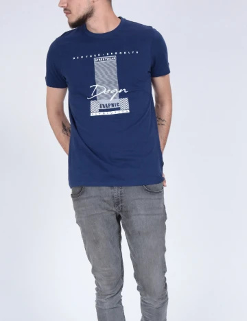 Tricou Milano Bulls, bleumarin Albastru