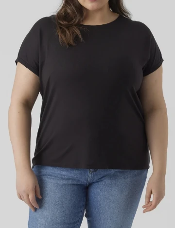 Tricou Vero Moda Curve, negru Negru