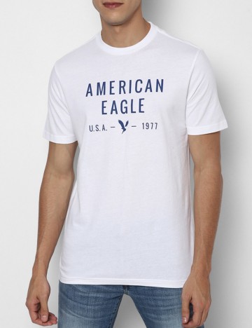 
						Tricou American Eagle, alb