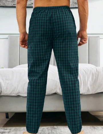 Pantaloni de pijama SHEIN, verde Verde