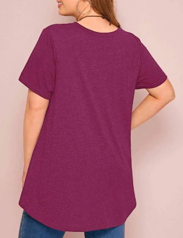 Tricou SHEIN CURVE, mov Mov